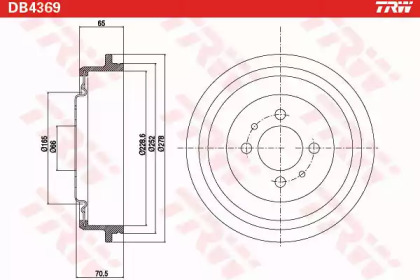 Тормозный барабан (TRW: DB4369)