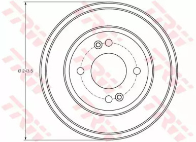 Тормозный барабан (TRW: DB4401)