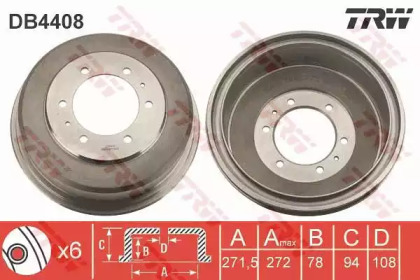 Тормозный барабан (TRW: DB4408)