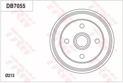 Тормозный барабан (TRW: DB7055)