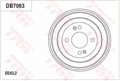 Тормозный барабан (TRW: DB7063)