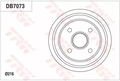 Тормозный барабан (TRW: DB7073)