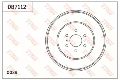 Тормозный барабан (TRW: DB7112)