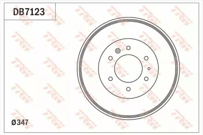 Тормозный барабан (TRW: DB7123)