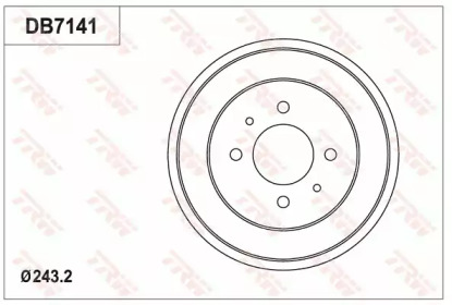 Тормозный барабан (TRW: DB7141)