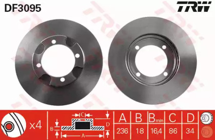 Тормозной диск (TRW: DF3095)