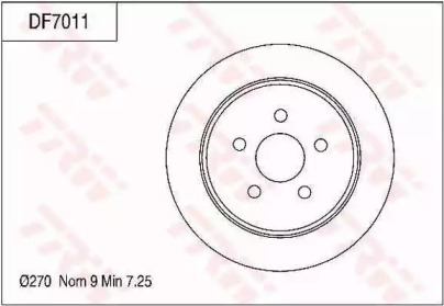 Тормозной диск (TRW: DF7011)