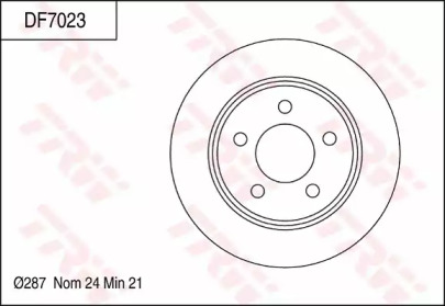 Тормозной диск (TRW: DF7023)