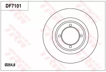 Тормозной диск (TRW: DF7101)