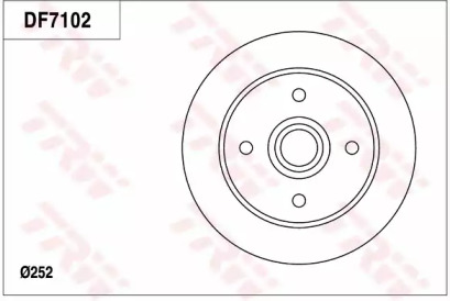 Тормозной диск (TRW: DF7102)