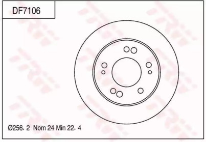 Тормозной диск (TRW: DF7106)