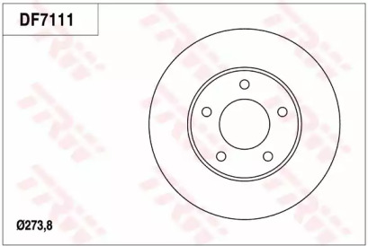 Тормозной диск (TRW: DF7111)