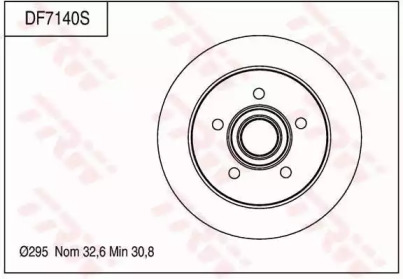 Тормозной диск (TRW: DF7140S)