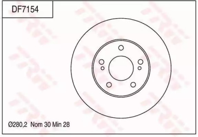Тормозной диск (TRW: DF7154)