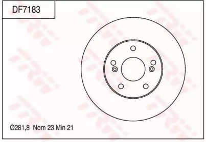 Тормозной диск (TRW: DF7183)