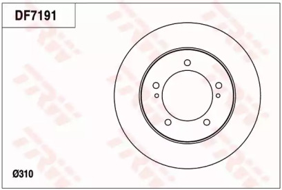 Тормозной диск (TRW: DF7191)