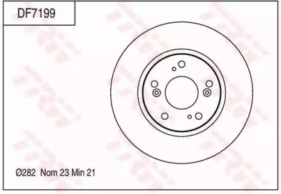 Тормозной диск (TRW: DF7199)