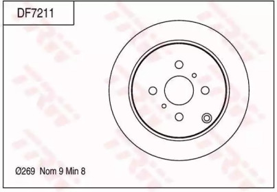 Тормозной диск (TRW: DF7211)