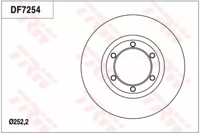 Тормозной диск (TRW: DF7254)