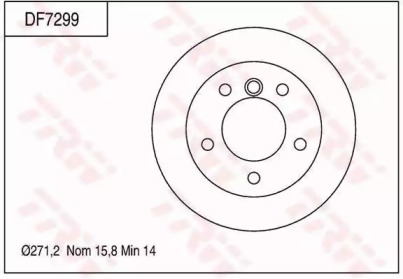 Тормозной диск (TRW: DF7299)