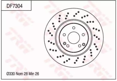 Тормозной диск (TRW: DF7304)