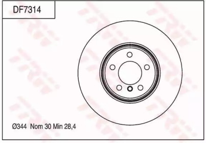 Тормозной диск (TRW: DF7314)