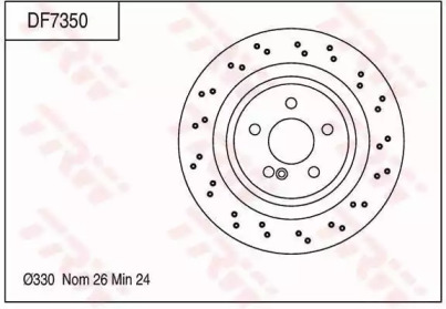 Тормозной диск (TRW: DF7350)