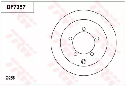 Тормозной диск (TRW: DF7357)