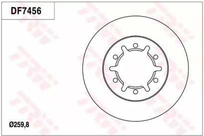 Тормозной диск (TRW: DF7456)