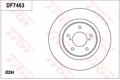 Тормозной диск (TRW: DF7463)