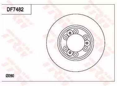 Тормозной диск (TRW: DF7482)