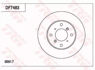 Тормозной диск (TRW: DF7483)
