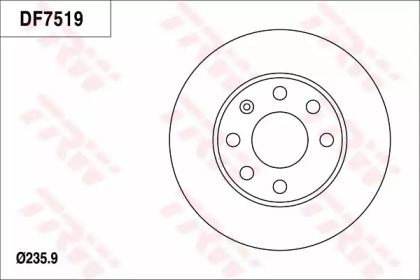 Тормозной диск (TRW: DF7519)