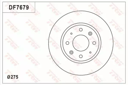 Тормозной диск (TRW: DF7679)