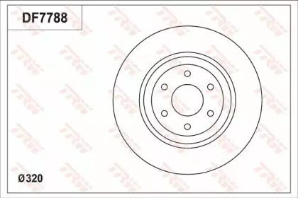 Тормозной диск (TRW: DF7788)