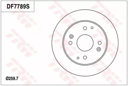 Тормозной диск (TRW: DF7789)
