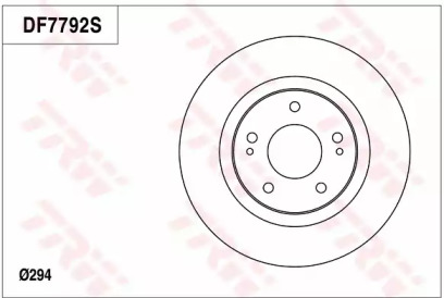 Тормозной диск (TRW: DF7792)