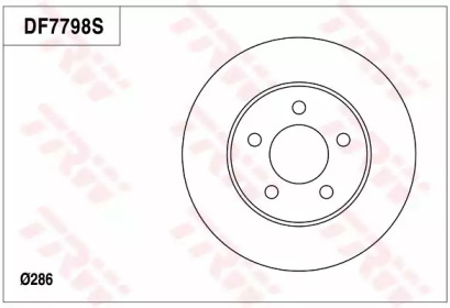 Тормозной диск (TRW: DF7798)