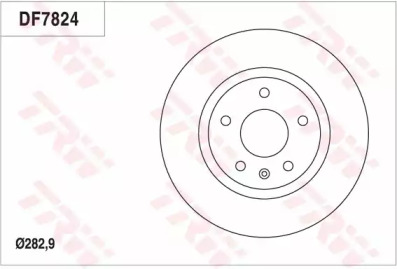 Тормозной диск (TRW: DF7824)