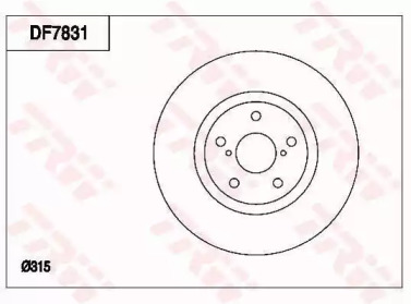 Тормозной диск (TRW: DF7831)