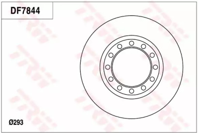 Тормозной диск (TRW: DF7844)