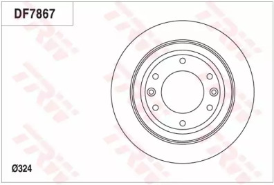 Тормозной диск (TRW: DF7867)