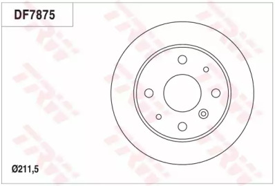 Тормозной диск (TRW: DF7875)
