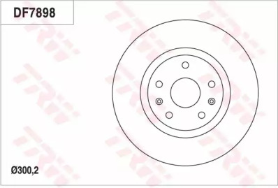 Тормозной диск (TRW: DF7898)