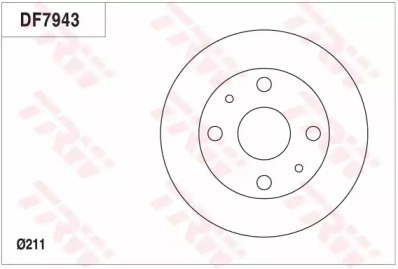 Тормозной диск (TRW: DF7943)