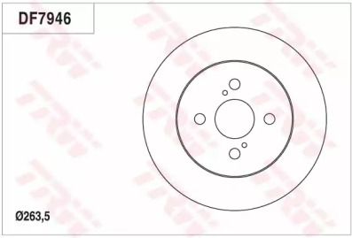 Тормозной диск (TRW: DF7946)