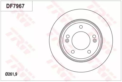 Тормозной диск (TRW: DF7967)