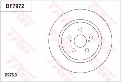 Тормозной диск (TRW: DF7972)