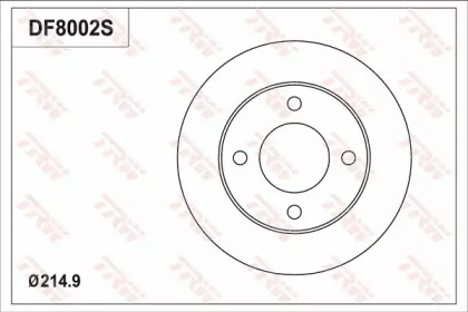 Тормозной диск (TRW: DF8002S)