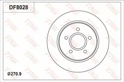 Тормозной диск (TRW: DF8028)